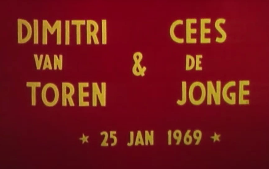 Video (fragmenten) van optreden Dimitri van Toren met Cees de Jonge in Vlissingen 1969
